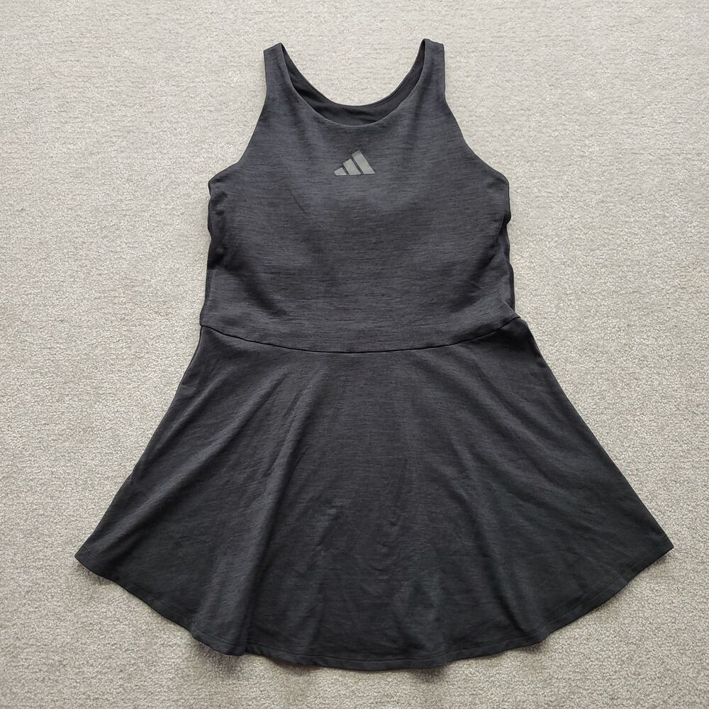 Adidas Womens Black Athletic Tennis Dress Size L Racerback Built In Bra 2024